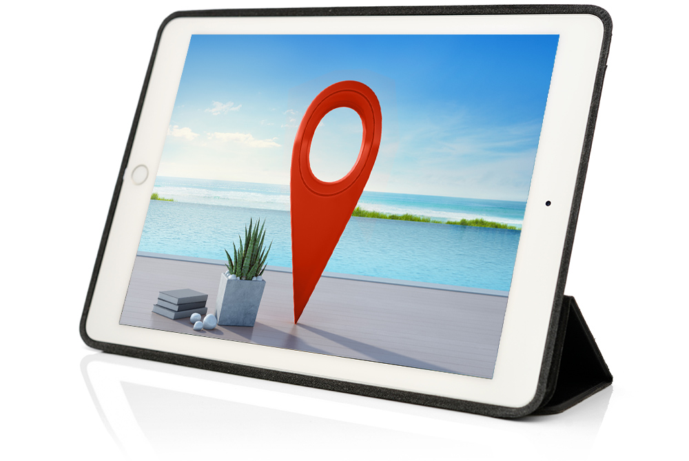 EINSATZ_SEO_Hotel_Optimierung_Tablet mit Hintergrundbild